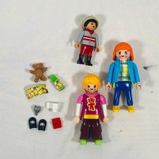 Playmobil Child/Boy Figure, 2 Adult Women/Ladies/Moms, Teddy Bear Asst. Play Set picture