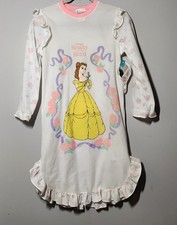 Rare Vtg Y2K Disney Beauty And Beast Princess Belle Nightgown With Tags Girls 12 picture