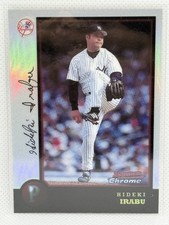 1998 Bowman Chrome Refractor #64 Hideki Irabu Yankees Japan picture