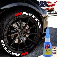 8 Kits NITTO Tire Lettering Sticker Permanent For 4 Wheels 14''-22'' 1.06'' Tall picture
