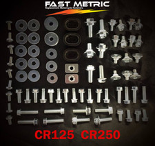 93pc FULL BODY & PLASTIC BOLT KIT HONDA CR125 CR250 picture