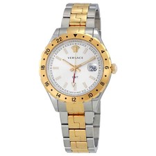 Versace Hellenyium GMT Silver Dial Men's Watch V1103 0015 picture