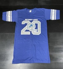 Vintage Detroit Lions 90’s Champion Women’s Med T-Shirt Barry Sanders 20 Helmet picture