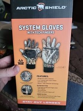 Artic Shield  System Gloves W Tech Fingers X-Large, Realtree Edge NEW picture