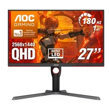 AOC 27 Inch Gaming Monitor QHD 180Hz Mini-LED 27