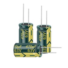 Cermant 20pcs 63V 470uF 10x20mm Aluminum Electrolytic Capacitors | High frequ... picture
