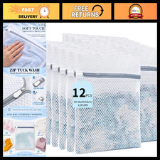 12PCS Mesh Laundry Bags 12x16IN - Delicate Wash Bags for Clothes & Lingerie picture