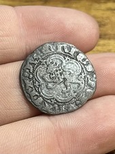 1400s Blanca Silver Billon Spanish Colonial Old 1 Coin Medieval era Lion Castle picture