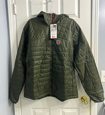 Fjällräven 1974 Expedition Men's XL Green Hooded Full Zip Puffer Jacket picture