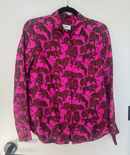 J.Crew Collection Pink Brown Animal Print Collared Long Sleeve Button-Up 2 picture
