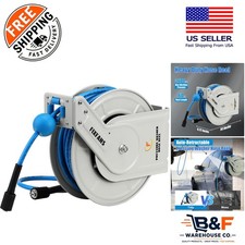 Versatile 60ft Stainless Steel Pressure Washer Hose Reel, Easy to Mount picture