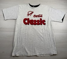Vtg Final Play CocaCola Classic T-Shirt 80s 90s Original Formula Single Stitch L picture