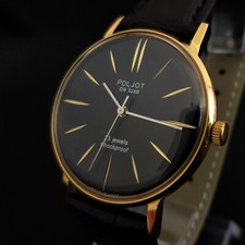 Vintage Watch USSR Poljot 2209 De Luxe ULTRA SLIM Men's Mechanical WristWatch picture