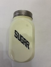 Vintage 1930s McKee Uranium Custard Glass Sugar Shaker picture