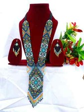 Beaded Seed Bead Handmade Beaded Navajo Beaded Handcrafted Beaded Fine Necklaces picture