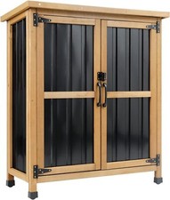 PETSCOSSET Outdoor Storage Shed, Garden Storage Cabinet picture