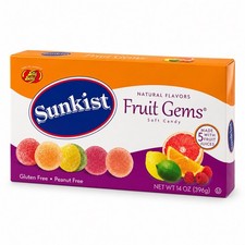 Sunkist Fruit Gems Soft Gummy Candy Assorted Natural Flavors 14 Ounce Box picture