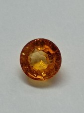 1 Yellow Sapphire 100% Natural 1.28 Cts 6 mm. Certified picture