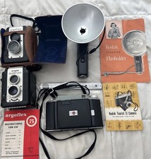 VTG Camera Lot Collection KODAK Argoflex Argus Super Seventy Five Flashholder picture
