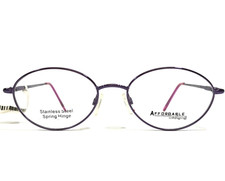 Affordable Designs Eyeglasses Frames AGNES LILAC Purple Round Wire Rim 52-18-135 picture