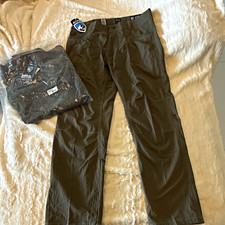 Men’s Kuhl Kontra Gunmetal Pants Cotton Blend Waist 34x32 NWT picture