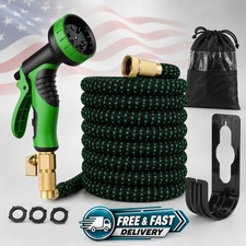 25,50FT 75FT 4X Stronger Deluxe Heavy Duty Expandable Flexible Garden Water Hose picture