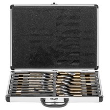 XtremepowerUS 17 pc Jumbo Silver and deming Industrial Cobalt drill bit set 1/2 picture