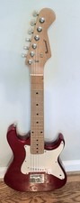 Burswood Red and White Electric Guitar mini-strat *see pictures* picture