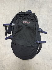 Vintage Jansport 90's Black Backpack Hiking Outdoors Southwestern Side Straps  picture