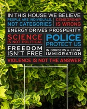 In This House We Believe People Are Individuals Censorship Is Wrong Yard Sign picture
