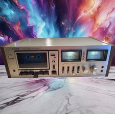 SONY TC-K5 Stereo Cassette Deck Vintage Audio Recorder Silver VU Meters Serviced picture