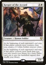 NM - Keeper of the Accord CMR - 27 Commander Legends picture