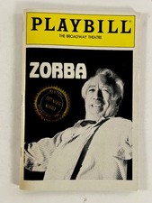 Zorba ~ Opening Night Playbill ~ Oct 1983 The Broadway Theatre NYC picture