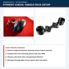Dual 52mm Gauge Pod Cups Mount MINI R56 2007-2013 R55 R57 Single Tach picture