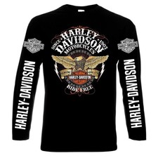 Harley Davidson, men's long sleeve, short sleeve t-shirt, 100% cotton, S to 5XL picture