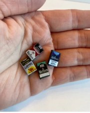 4PC Miniature Dollhouse Pack Of Cigarette Case 1:12 Scale Table Decoration picture