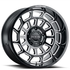 20x10 Raceline Wheels 955M Warp Black with Machined Face Off-Road Rims (4pcs) A1 picture