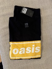 Oasis Live '25 Tour T-Shirt - Black Yellow Logo - Brand New With Tags - Large picture