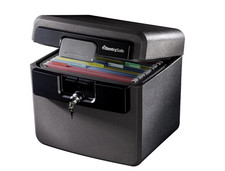 SentrySafe HD4100 Fire-Resistant and Water-Resistant Box Safe with Key Lock, 0.6 picture