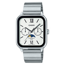 Casio Analog MTP-M305D-7A2V Moonphase Quartz Men's Watch Stainless Steel picture