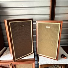 Vintage Pioneer CS-A50 3-Way Wood Lattice Speakers Pair 60W 8 Ohm Japan Audio picture