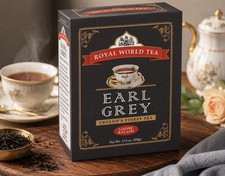 Royal World Earl Grey Loose Leaf Black Tea 17.6oz Bergamot Ceylon Tea picture