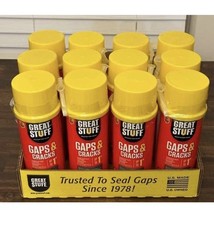 12 Cans Great Stuff Gaps & Cracks Expanding Foam Sealant Insulation 12oz picture