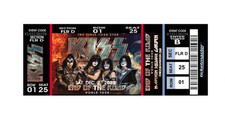 Custom KISS End of the Road Commemorative ticket -- You Choose Your Seats picture