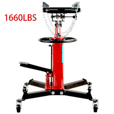 1660 LBS 2 Stage Hydraulic Transmission Jack w/ 360°Swivel Wheels Lift Hoist picture