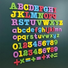 76 PCS Magnetic Letters Numbers ABC Capital Fridge Magnets Educational Learning picture
