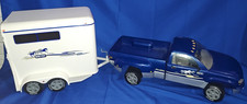 Vintage 2002 Breyer Horse Trailer +  Round Up Dually Pickup Truck Show Horses picture