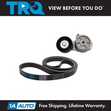 TRQ Serpentine Drive Belt Component Kit Fits 02-05 Jeep Liberty 03-06 Wrangler picture