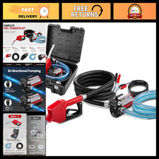 12V Electric Fuel Transfer Pump Kit, 10 GPM Self-Priming Diesel Gasoline Pump, A picture