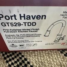New Pfister Port Haven Single Hole Kitchen Faucet - GT529-TDD polished nickel picture
